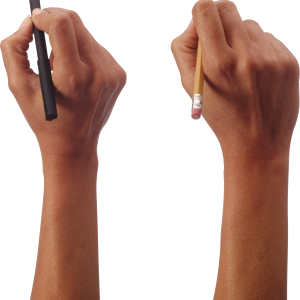 Pen in hand PNG