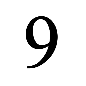 Number 9 PNG