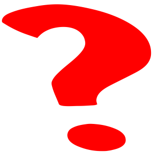 red Question mark PNG
