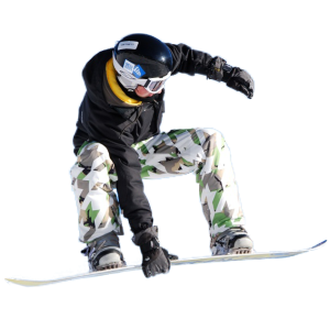 Snowboard man PNG image