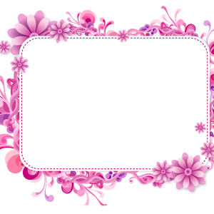 Floral frame PNG
