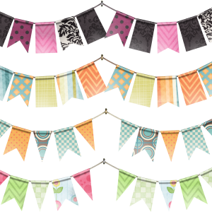 Party flags PNG