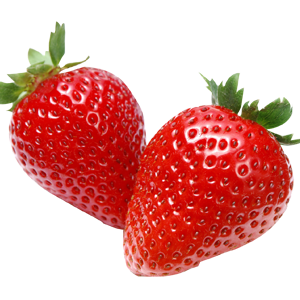 two strawberries PNG