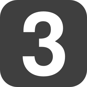 Number 3 PNG