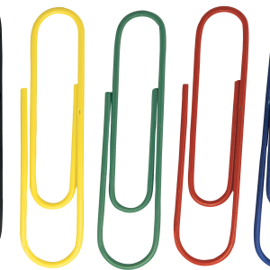 Color paper clips PNG