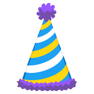 Party birthday hat PNG