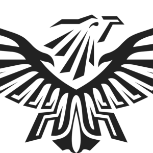 Eagle black logo PNG image, free download