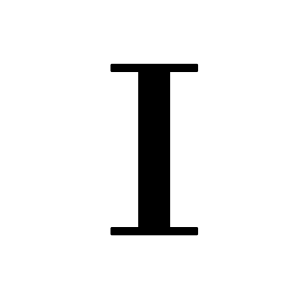 letter I PNG