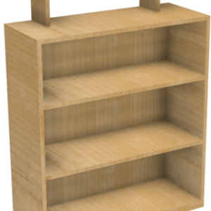 Bookshelf, bookcase PNG
