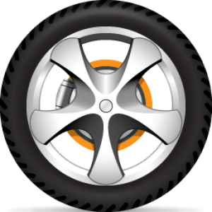 Car wheel PNG image, free download