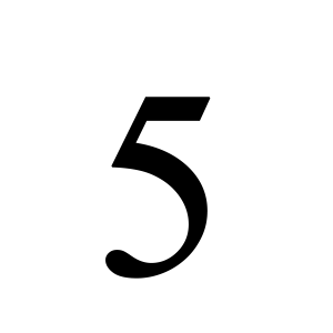 Number 5 PNG