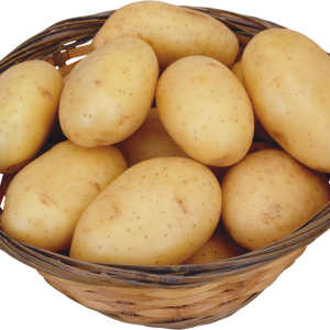 Potatoes in plate PNG image