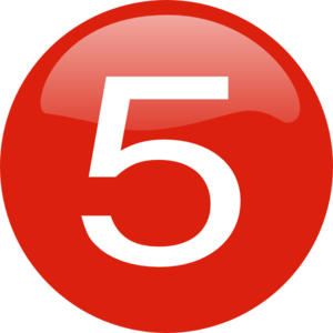 Number 5 PNG
