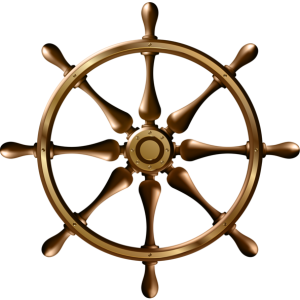 Ship's wheel, rudder PNG