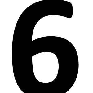Number 6 PNG