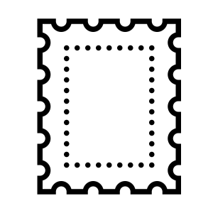 Postage stamp PNG