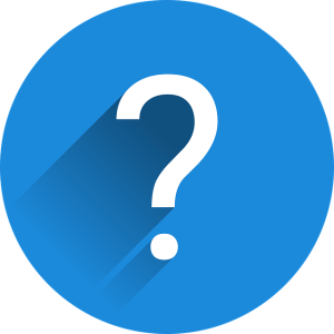blue icon Question mark PNG