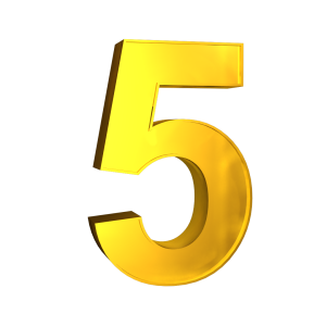 Number 5 PNG