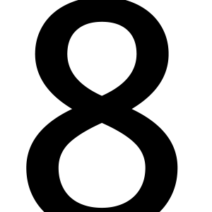 number 8 PNG