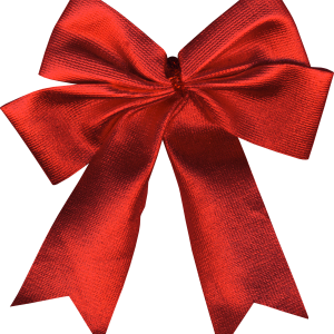 red ribbon bow PNG