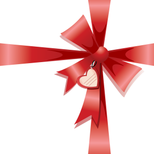 red ribbon bow PNG