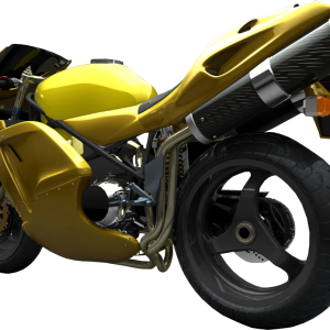 Yellow moto PNG image