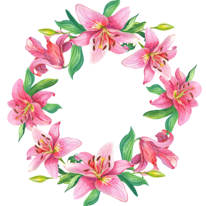 Floral frame PNG