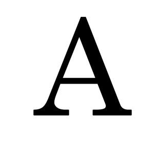 letter A PNG