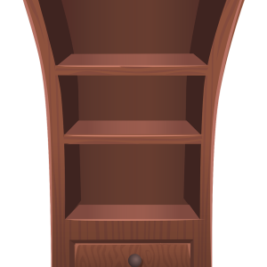 Bookshelf, bookcase PNG