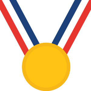 Gold medal PNG