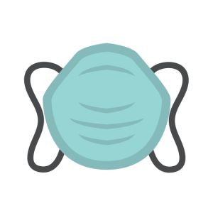 Surgical mask, medical mask PNG