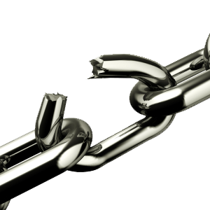 Broken chain PNG image