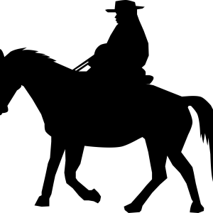 Cowboy silhouette PNG