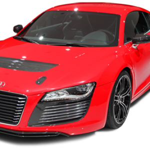 red R8 AUDI PNG car image