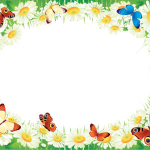 Floral frame PNG