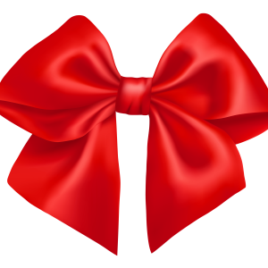 red ribbon bow PNG