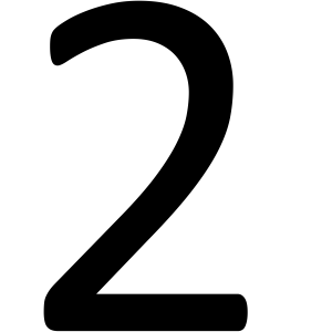 Number 2 PNG