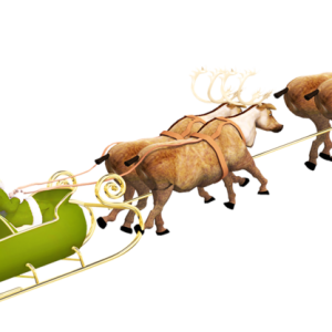 Santa sleigh PNG