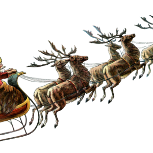 Santa sleigh PNG
