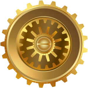 Gear gold PNG