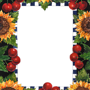 Floral frame PNG