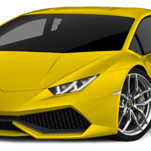 Yellow Lamborghini PNG image