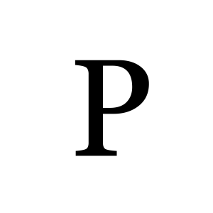 Letter P PNG