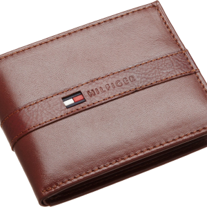Brown leather wallet PNG image