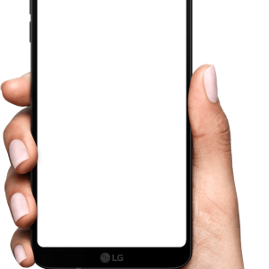 Phone in hand PNG