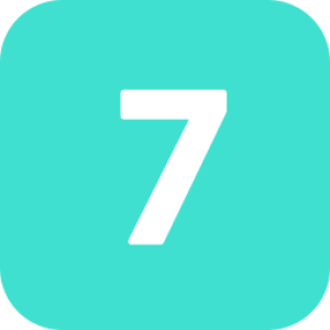number 7 PNG