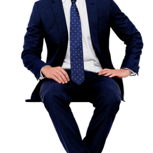 Sitting businessman PNG