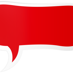 Speech balloon PNG red image