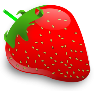 big red strawberry PNG