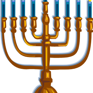 Hanukkah menorah PNG image
